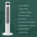 Tower Fan Portable Electric Oscillating Fan Quiet Cooling Remote Control Standing Bladeless Floor Fans 3 Speeds Wind Modes Timer
