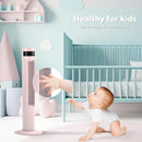 Tower Fan Portable Electric Oscillating Fan Quiet Cooling Remote Control Standing Bladeless Floor Fans 3 Speeds Wind Modes Timer