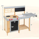 Outdoor Kid's Mud Kitchen Set with Detachable Water Box for Toddlers Over 3 by LJGDeals