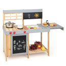 Outdoor Kid's Mud Kitchen Set with Detachable Water Box for Toddlers Over 3 by LJGDeals