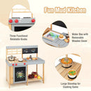 Outdoor Kid's Mud Kitchen Set with Detachable Water Box for Toddlers Over 3 by LJGDeals