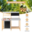 Outdoor Kid's Mud Kitchen Set with Detachable Water Box for Toddlers Over 3 by LJGDeals