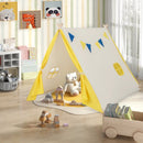 Kids Play Tent with Solid Wood Frame Holiday Birthday Gift & Toy for Boys & Girls-Yellow by LJGDeals