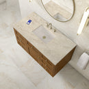 James Martin Laurent 48" Dual Mount Single Bathroom Vanity, Honey Oak