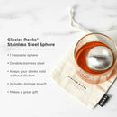 Glacier Rocks Large Stainless Steel Sphere by Viski