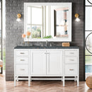 James Martin Addison 72" Double Bathroom Vanity, Glossy White
