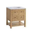 James Martin Breckenridge 30" Single Bathroom Vanity, Light Natural Oak