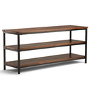 Skyler 60 Inch Wide Solid Mango Wood TV Stand in Dark