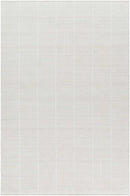 Tieve Off White Checkered Area Rug
