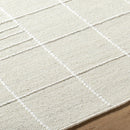Tieve Off White Checkered Area Rug