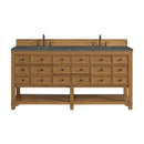 James Martin Malibu 72" Double Bathroom Vanity, Amber Birch