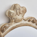 Traditioanl Oval Mirror With Wood Frame Rustic Decor Wall Mirror