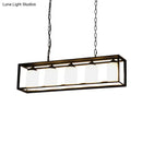 GobekUsa Traditional Black/Brass Island Pendant Light with Opal Glass - 5/6 Lights