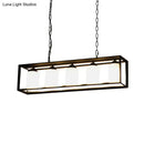 GobekUsa Traditional Black/Brass Island Pendant Light with Opal Glass - 5/6 Lights