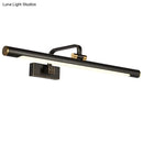 GobekUsa Adjustable Tubular LED Vanity Mirror Light - Traditional Black Metal Wall Lighting