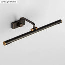 GobekUsa Adjustable Tubular LED Vanity Mirror Light - Traditional Black Metal Wall Lighting