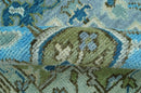 Traditional Blue And Gray Oushak Hand knotted Wool Area Rug by The Rug Decor
