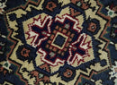 Traditional Blue, Beige and Ivory Heriz Serapi Hand knotted 2.7x7.9 wool Area Rug by The Rug Decor