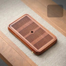 GobekUsa Bamboo Tea Tray Dual Purpose Kung Fu Tea Set Water Storage Tea Board