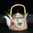 Traditional chinese white porcelain tea pot – dining room decor by Decorbites