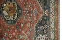 Traditional floral Rust, Charcoal and Beige Mamluk design 8x10 wool Area Rug