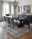 Gray and Brown Traditional Wool Blend Area Rug 8x10 - Hand Knotted
