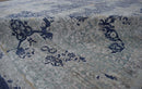 Hand Knotted Gray Blue Wool And Bamboo Silk Modern Abstract Design Area Rug 8x10