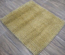 Gold Handmade Wool Area Rug 3x3 Modern Contemporary Decor Style