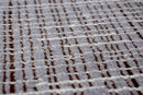 Gray And Brown Modern Style Hand Knotted Wool 2x3 Area Rug