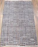 Gray And Brown Modern Style Hand Knotted Wool 2x3 Area Rug