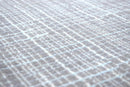 Gray Modern Abstract Wool Viscose Area Rug 5x8 - Hand-Knotted