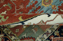 Traditional Heriz Rust and Blue Fine Hand Knotted 9x12 wool area rug by The Rug Decor