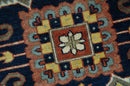 Traditional Heriz Rust and Blue Fine Hand Knotted 9x12 wool area rug by The Rug Decor