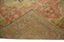 Traditional Rust Brown Heriz Hand Knotted Fine Wool Area Rug