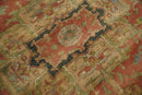 Traditional Rust Brown Heriz Hand Knotted Fine Wool Area Rug