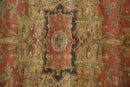Traditional Heriz Design Rust And Brown Hand Knotted Fine Wool Area Rug