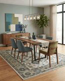 Ivory Beige Wool Area Rug - Traditional Hand Knotted Oushak Oriental