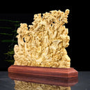 GobekUsa Eight Immortals Sculpture Decor, Lucky God of Wealth, Thuja Wood Carving Brand