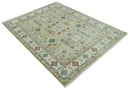 Traditional Mamluk Design Beige and Ivory Hand Knotted 8x10 wool area rug by The Rug Decor