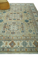 Traditional Mamluk Design Beige and Ivory Hand Knotted 8x10 wool area rug by The Rug Decor