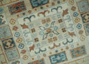 Traditional Mamluk Design Beige and Ivory Hand Knotted 8x10 wool area rug by The Rug Decor