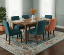 Traditional Medallion Design Blue Hand knotted 8x10 Wool Area Rug
