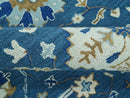 Traditional Oriental Design Beige And Blue Hand Tufted 8x10 Wool Area Rug by The Rug Decor