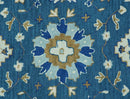 Traditional Oriental Design Beige And Blue Hand Tufted 8x10 Wool Area Rug by The Rug Decor
