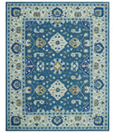 Traditional Oriental Design Beige And Blue Hand Tufted 8x10 Wool Area Rug by The Rug Decor