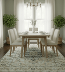Traditional Oriental Design Beige Hand knotted 6x8.7 Wool Area Rug
