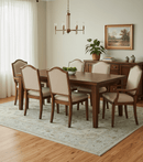 Traditional Oushak  Beige, Brown And Blue 8X10 Hand Knotted wool rug