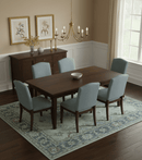Traditional Oushak Design Beige And Blue Hand Tufted Custom Made Wool Rug