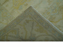 Traditional Oushak Design Beige And Gold 6x9 Hand Knotted Wool Area Rug