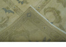 Traditional Oushak Design Beige And Gray Hand Knotted 9x12 Wool Area Rug